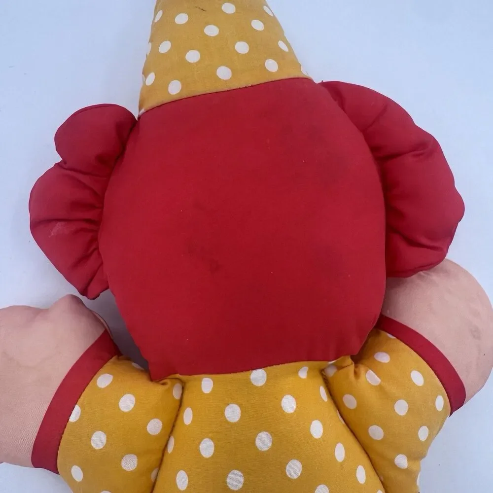 Fisher Price Kiddicraft Vintage 1990 Learning Clown Count Tie Snap Zip Button